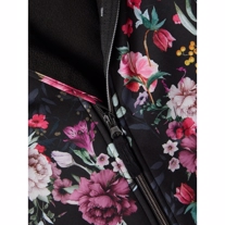 NAME IT Softshell Jakke Alfa Black Flowers
